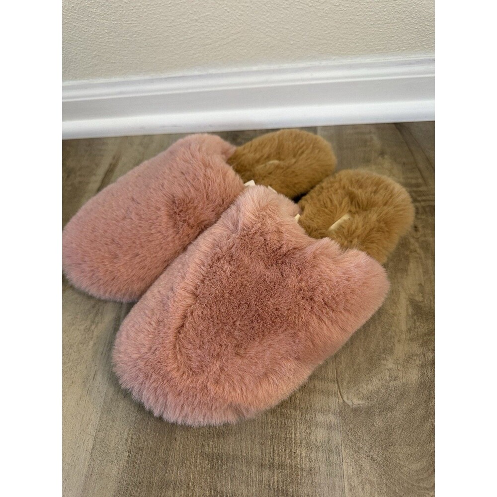 Pink Madewell Fluffy Slippers Size 8